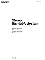 Sony PS-J10 - Owners Manual 